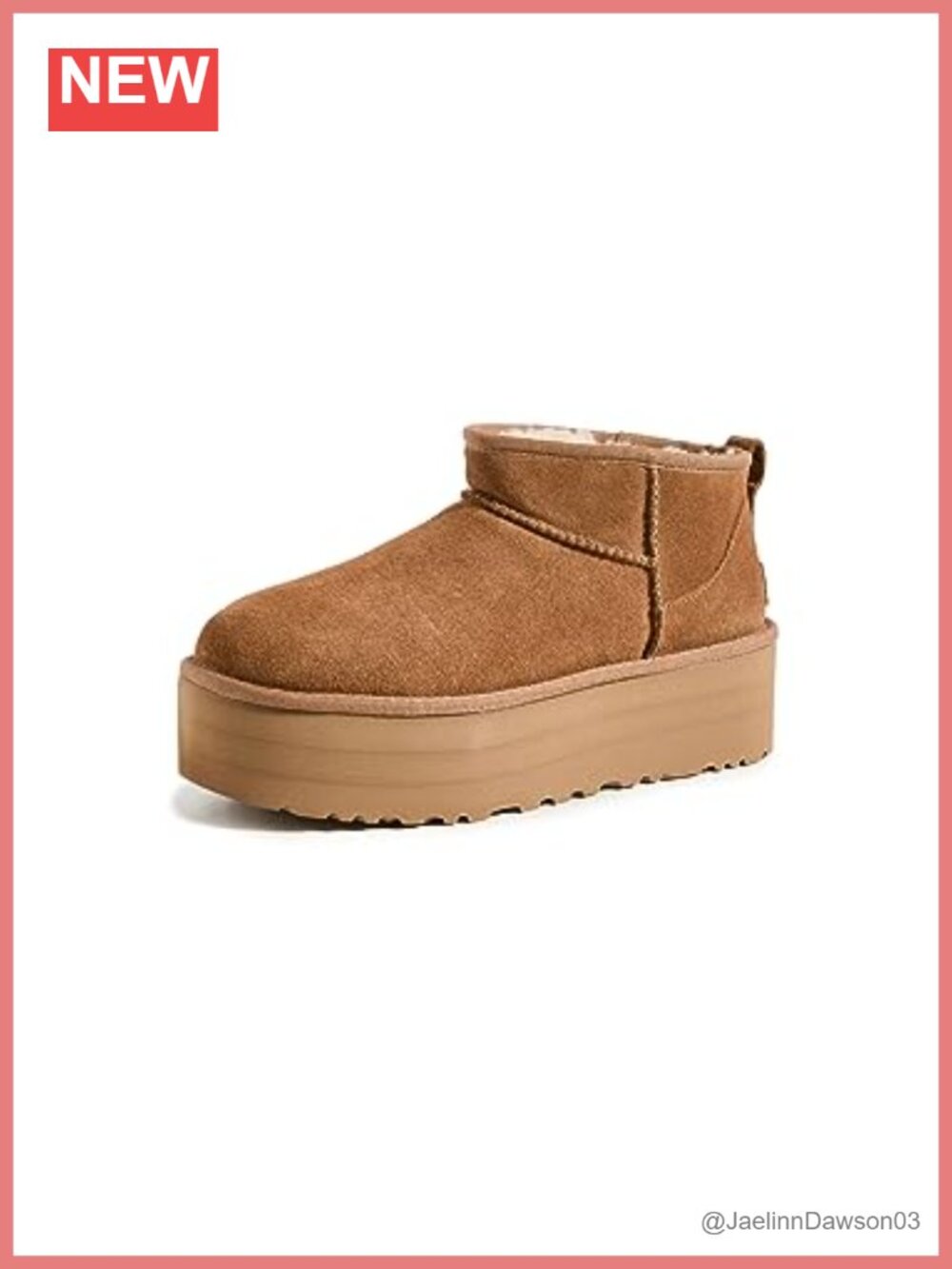 Suede Pull-On Ankle Bootie with Platform Heel, Wool Lining